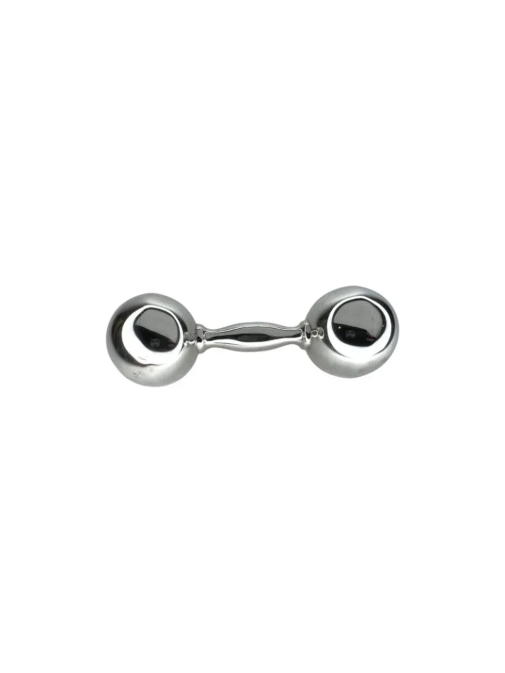Tiffany & Co. Sterling Silver 925 Dumbbell Baby Rattle 4.5”